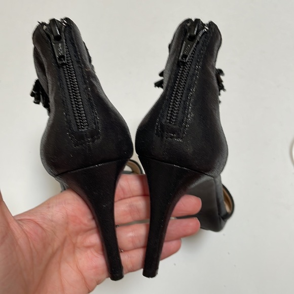 Alex Marie black beaded cut out heels size 6.5 - Picture 9 of 10